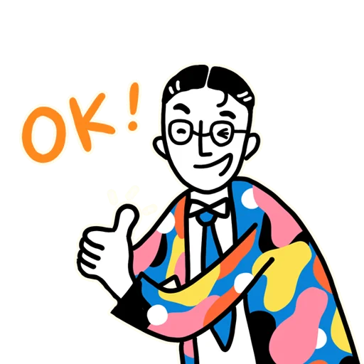 👌 Стикер «The Curious Adventure of the Salaryman» для Telegram