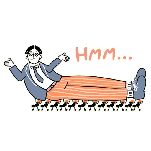 🤭 Стикер «The Curious Adventure of the Salaryman» для Telegram