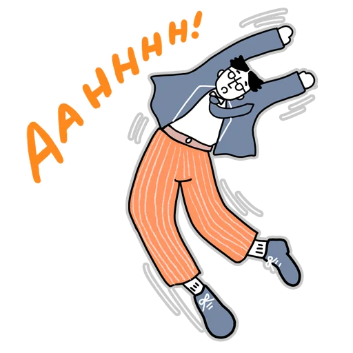 🤮 Стикер «The Curious Adventure of the Salaryman» для Telegram