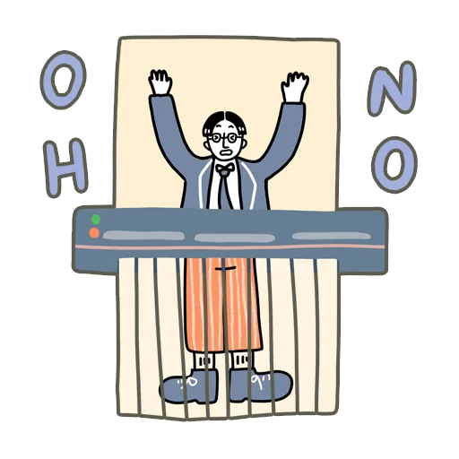 😱 Стикер «The Curious Adventure of the Salaryman» для Telegram