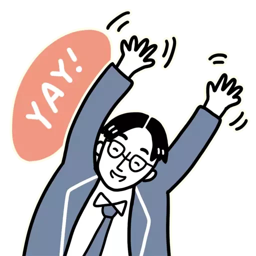 🤣 Стикер «The Curious Adventure of the Salaryman» для Telegram
