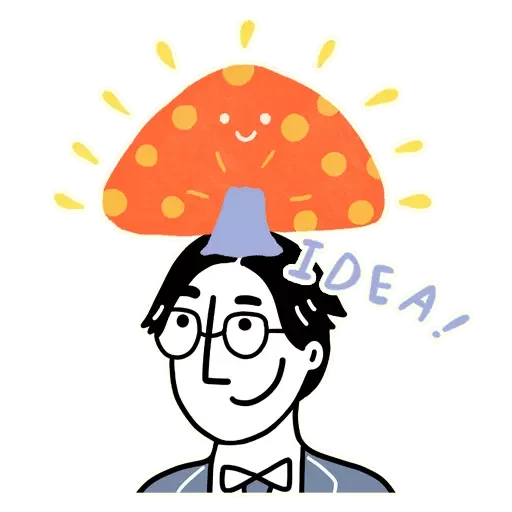 🤓 Стикер «The Curious Adventure of the Salaryman» для Telegram