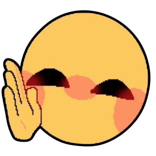 👋 Стикер «Смайлик блин» для Telegram