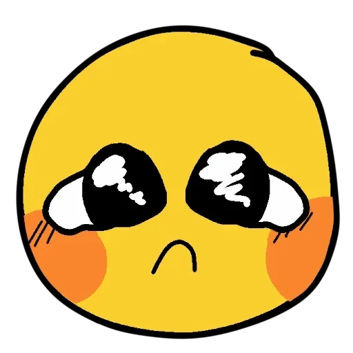☹️ Стикер «Смайлик блин» для Telegram