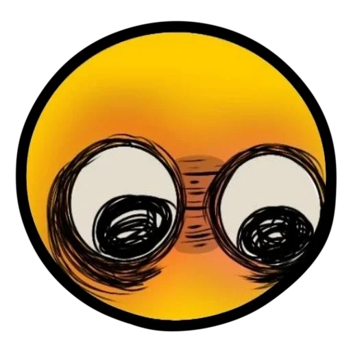 😖 Стикер «Смайлик блин» для Telegram