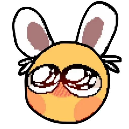 🐰 Стикер «Смайлик блин» для Telegram