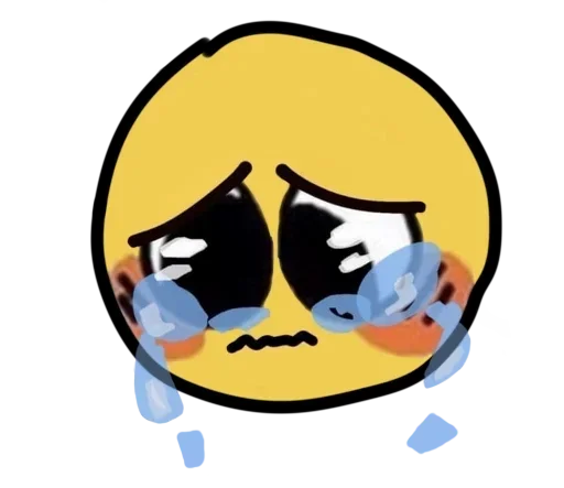 😞 Стикер «Смайлик блин» для Telegram