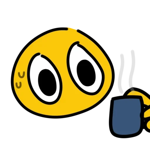☕️ Стикер «Смайлик блин» для Telegram