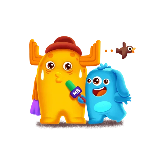 🤐 Стикер «Монстрики» для Telegram