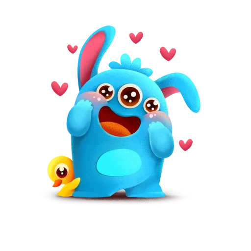 🥰 Стикер «Монстрики» для Telegram