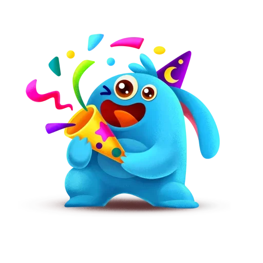 🥳 Стикер «Монстрики» для Telegram