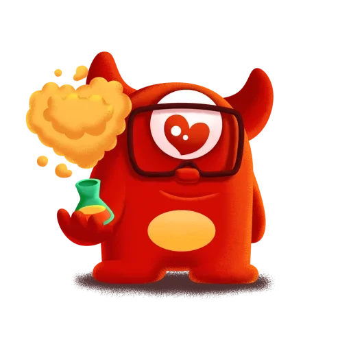 😘 Стикер «Монстрики» для Telegram