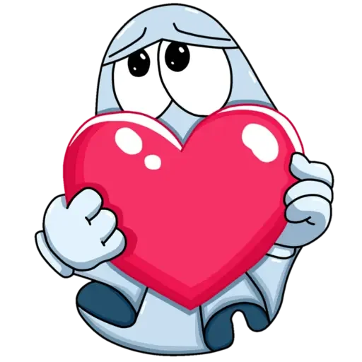 ❤ Стикер «Призрак Бак» для Telegram