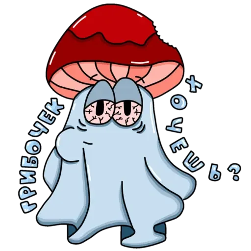 🥴 Стикер «Призрак Бак» для Telegram