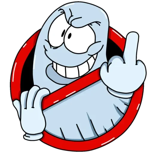 🖕 Стикер «Призрак Бак» для Telegram