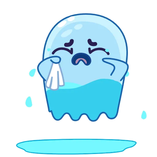 😭 Стикер «Привидение» для Telegram
