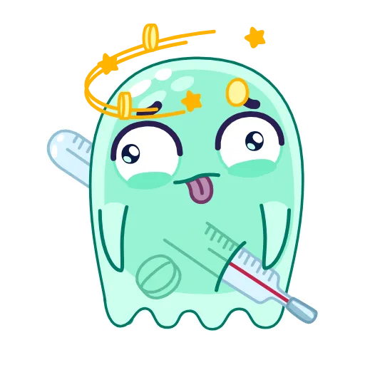 🤒 Стикер «Привидение» для Telegram