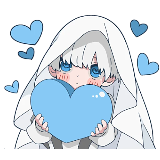 ❤️ Стикер «Призраки и черные кошки» для Telegram