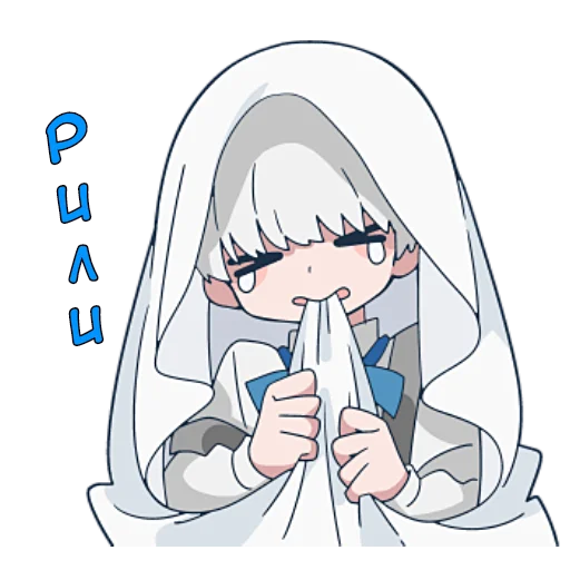 😄 Стикер «Призраки и черные кошки» для Telegram