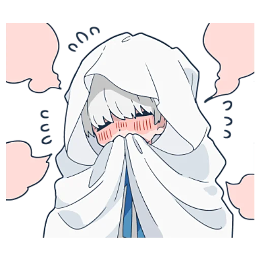 🤧 Стикер «Призраки и черные кошки» для Telegram