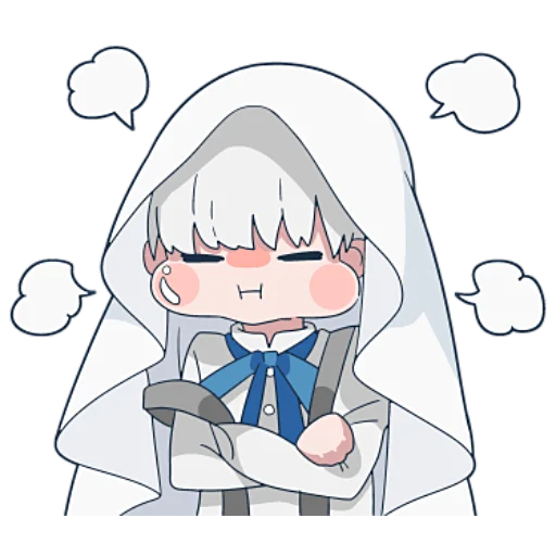 😤 Стикер «Призраки и черные кошки» для Telegram