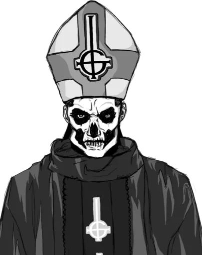 😡 Стикер «Ghost B.C.» для Telegram