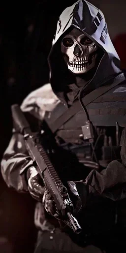 😁 Стикер «Ghost Call of duty» для Telegram