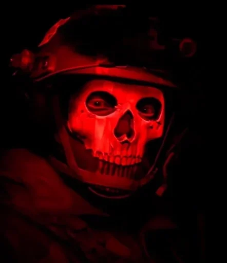 ❤️ Стикер «Ghost Call of duty» для Telegram
