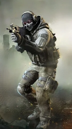 😶 Стикер «Ghost Call of duty» для Telegram