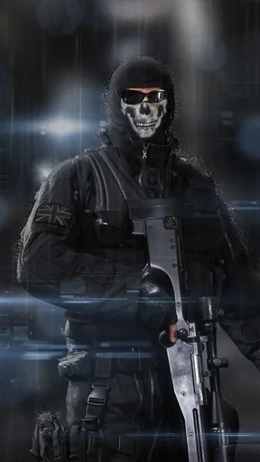 😎 Стикер «Ghost Call of duty» для Telegram