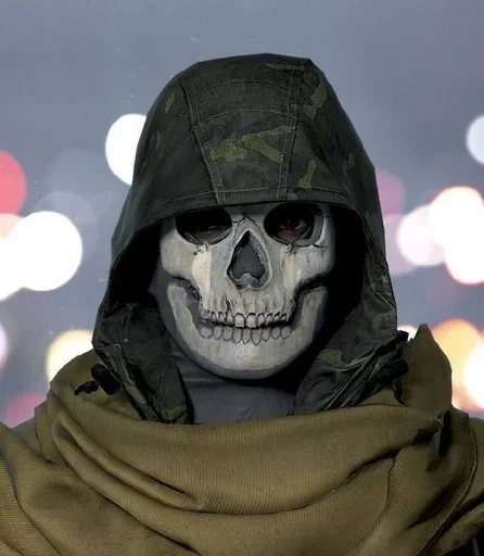 ❤️ Стикер «Ghost Call of duty» для Telegram