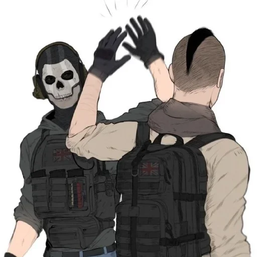 🤝 Стикер «Ghost Call of duty» для Telegram