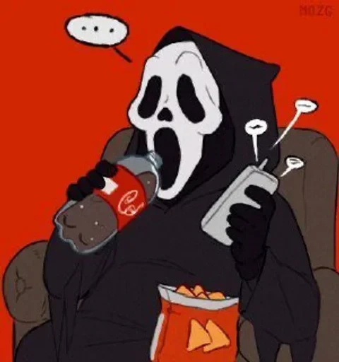 😳 Стикер «Ghostface» для Telegram