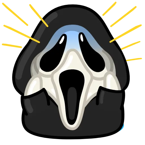 Стикер 15 Ghostface ち