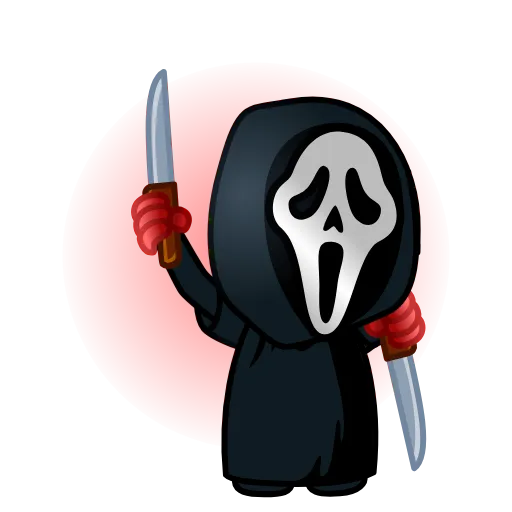 Стикер 49 Ghostface ち