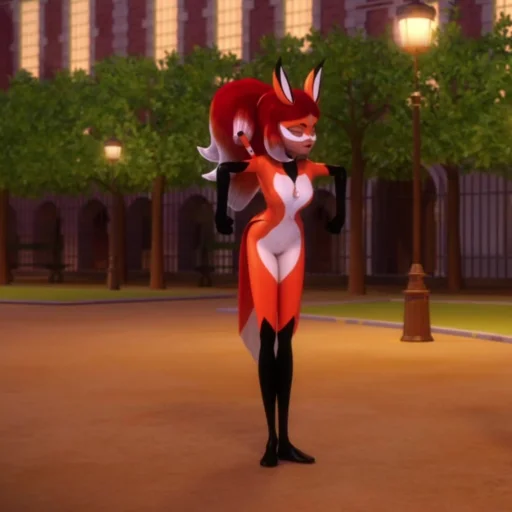 🦊 Стикер «Rena Rouge» для Telegram