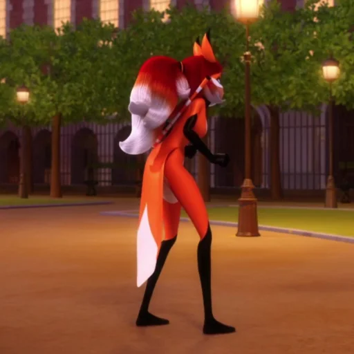🦊 Стикер «Rena Rouge» для Telegram
