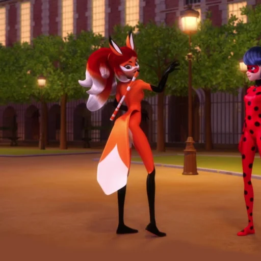 🦊 Стикер «Rena Rouge» для Telegram