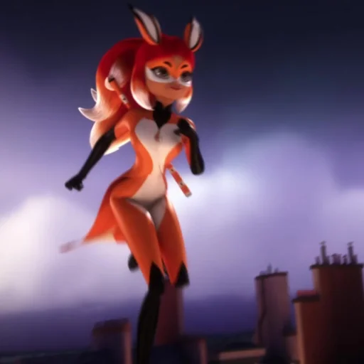 🦊 Стикер «Rena Rouge» для Telegram
