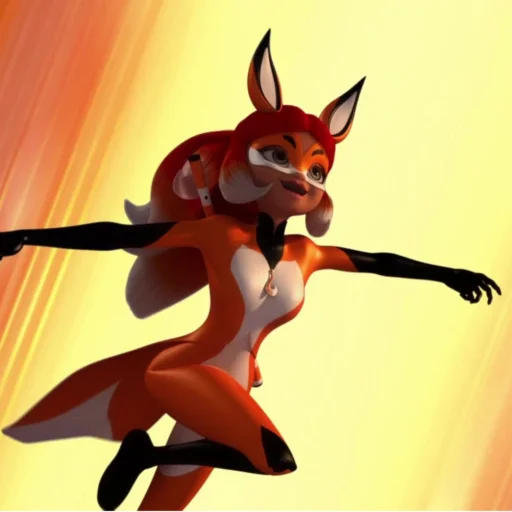 🦊 Стикер «Rena Rouge» для Telegram