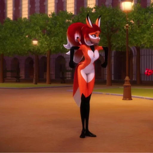 🦊 Стикер «Rena Rouge» для Telegram