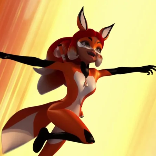 🦊 Стикер «Rena Rouge» для Telegram