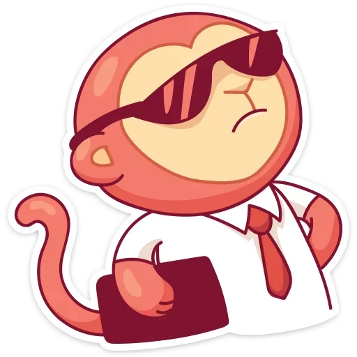 Стикер 15 Monkey Gibby