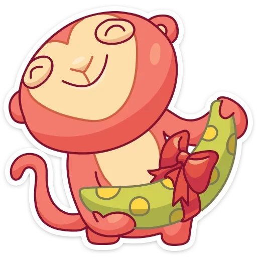 Стикер 33 Monkey Gibby
