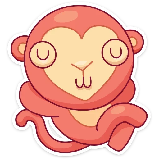 Стикер 4 Monkey Gibby