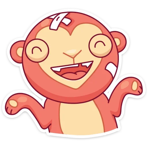 Стикер 30 Monkey Gibby