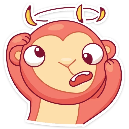 Стикер 18 Monkey Gibby