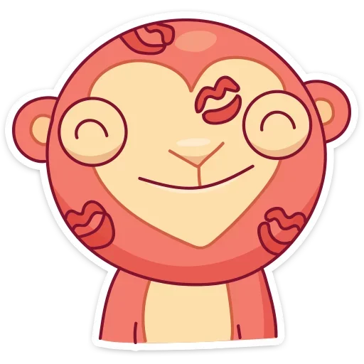 Стикер 5 Monkey Gibby