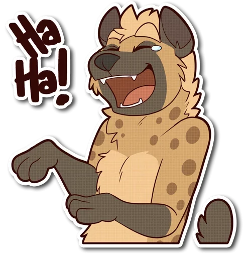 Стикерпак little Hyena для Telegram