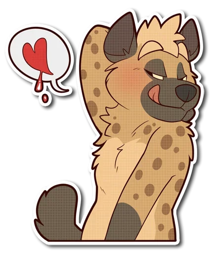 😏 Стикер «little Hyena» для Telegram
